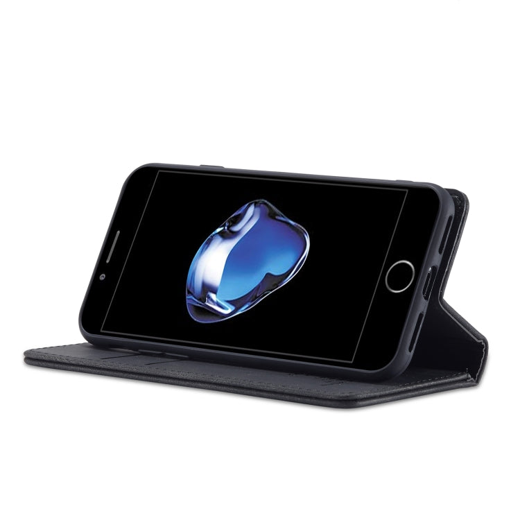 Forwenw F2 Series Magnetic Horizontal Flip Leather Case with Holder & Card Slots & Wallet For iPhone 8 Plus / 7 Plus(Black) - HoMEdemic™ 