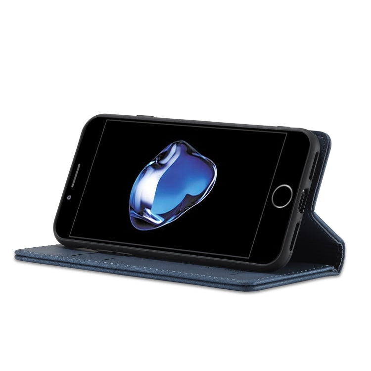 Forwenw F2 Series Magnetic Horizontal Flip Leather Case with Holder & Card Slots & Wallet For iPhone 8 Plus / 7 Plus(Blue) - HoMEdemic™ 