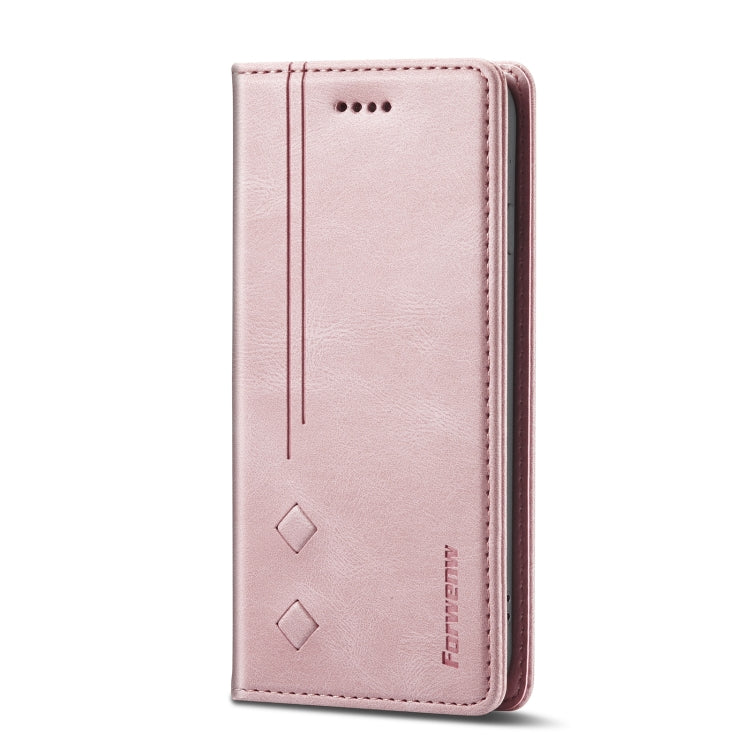 Forwenw F2 Series Magnetic Horizontal Flip Leather Case with Holder & Card Slots & Wallet For iPhone 8 Plus / 7 Plus(Rose Gold) - HoMEdemic™ 