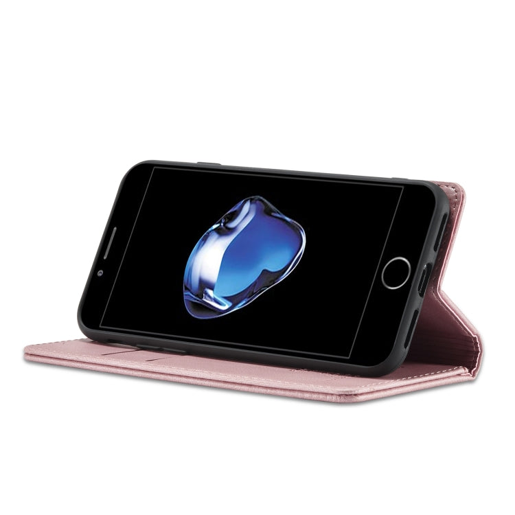 Forwenw F2 Series Magnetic Horizontal Flip Leather Case with Holder & Card Slots & Wallet For iPhone 8 Plus / 7 Plus(Rose Gold) - HoMEdemic™ 