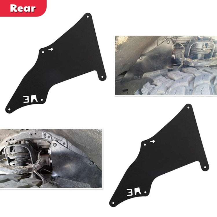 Front Wheel Fender Leather Lining for 03-17 Toyota Prado 2700 4000(Black) - HoMEdemic™ 