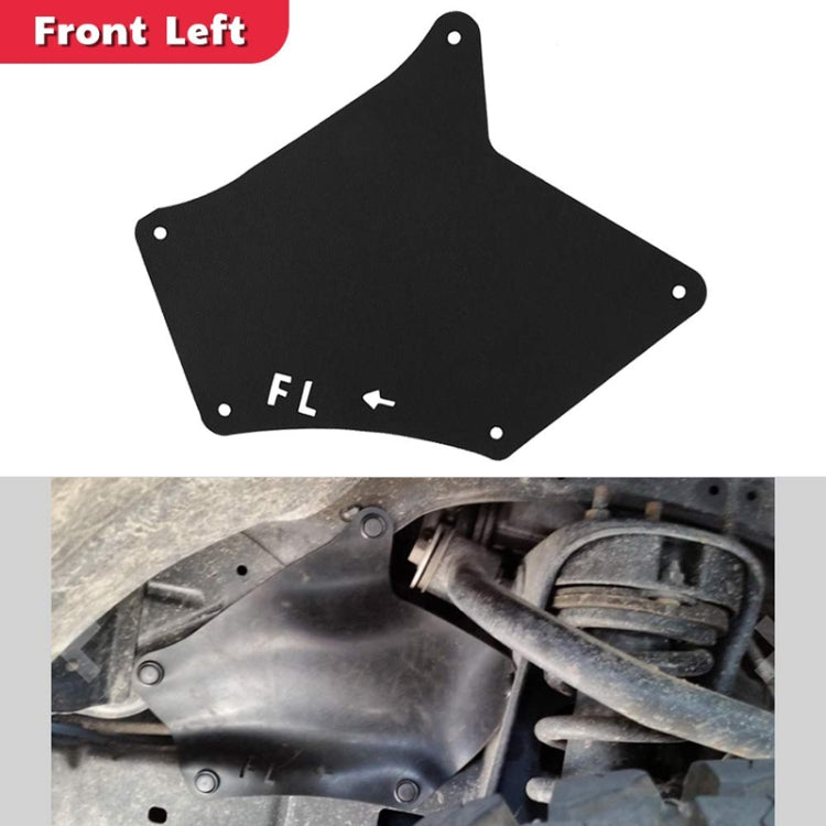 Front Wheel Fender Leather Lining for 03-17 Toyota Prado 2700 4000(Black) - HoMEdemic™ 