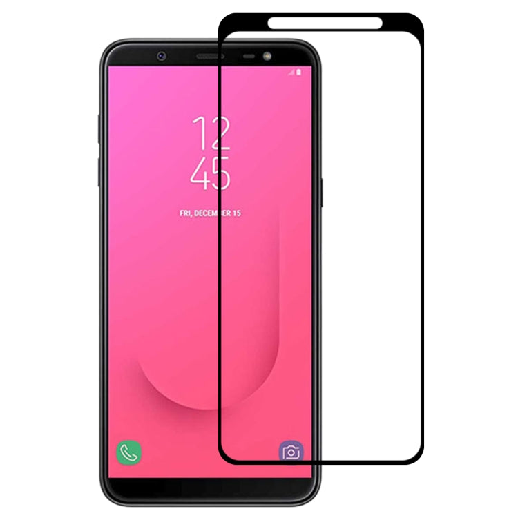 Full Glue Full Cover Screen Protector Tempered Glass film for Galaxy J8 (2018), For Galaxy J8 (2018) - HoMEdemic™ 