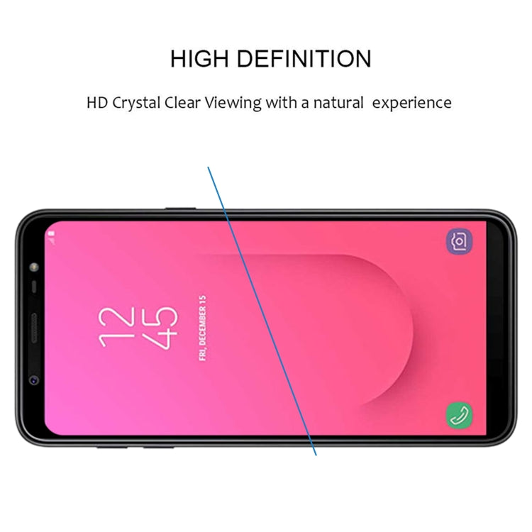 Full Glue Full Cover Screen Protector Tempered Glass film for Galaxy J8 (2018), For Galaxy J8 (2018) - HoMEdemic™ 