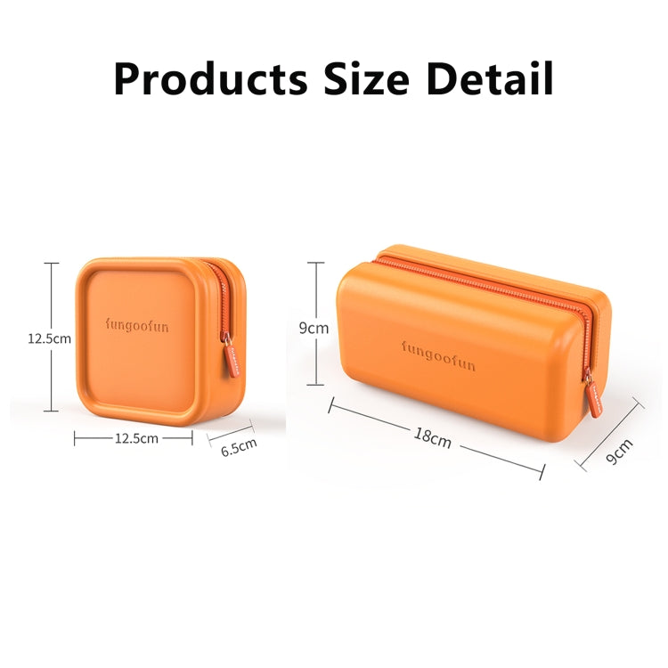 Fungoofun Candy Color EVA Travel Digital Storage Bag Cosmetic Bag, Color: Brick Yellow - HoMEdemic™ 
