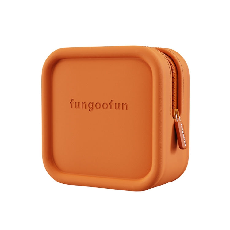Fungoofun Candy Color EVA Travel Digital Storage Bag Cosmetic Bag, Color: Square Orange - HoMEdemic™ 