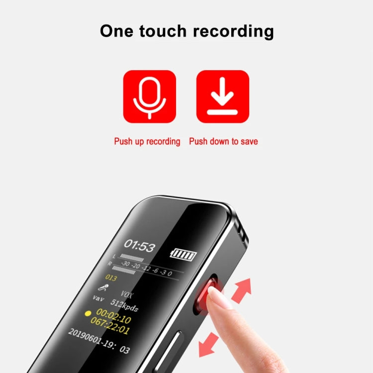 G1 0.96-Inch IPS Color Screen HD Smart Mini Noise Reduction Timer Recorder, Capacity: 8GB - HoMEdemic™ 
