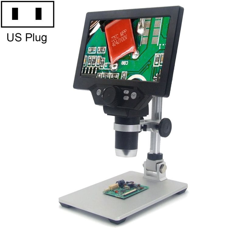 G1200 7 inch LCD Screen 1200X Portable Electronic Digital Desktop Stand Microscope, UK Plug, No Battery AU Plug, No Battery EU Plug, No Battery UK Plug, No Battery US Plug - HoMEdemic™ 