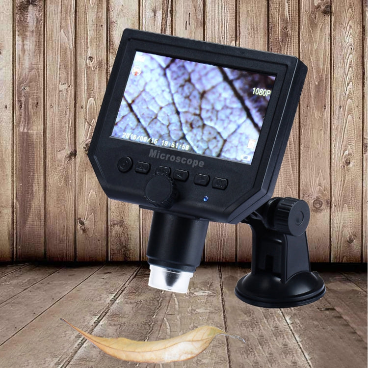 G600 600X 3.6MP 4.3 inch HD LCD Display USB Charging Portable Digital Microscope with LED Light, Support Micro SD Card(64GB Max), US Plug, AC 100-240V - HoMEdemic™ 