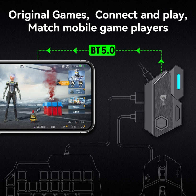 GAMWING MixSE Bluetooth 5.0 Keyboard Mouse Converter Shooting Game Auxiliary Tool - HoMEdemic™ 