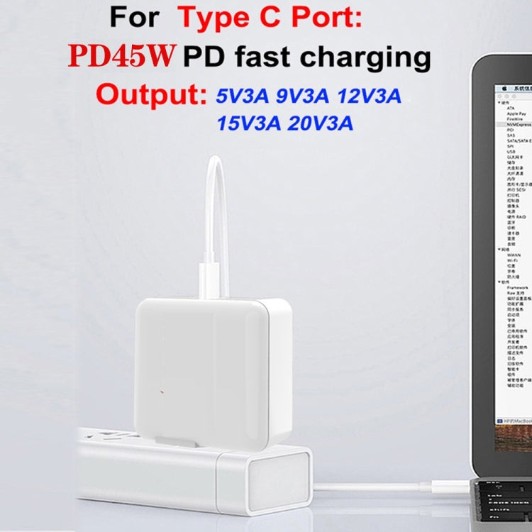 GAN 65W PD45W Dual Type-C+QC3.0 USB Multi Compatible Laptop Adapter EU + US Plug Black - HoMEdemic™ 