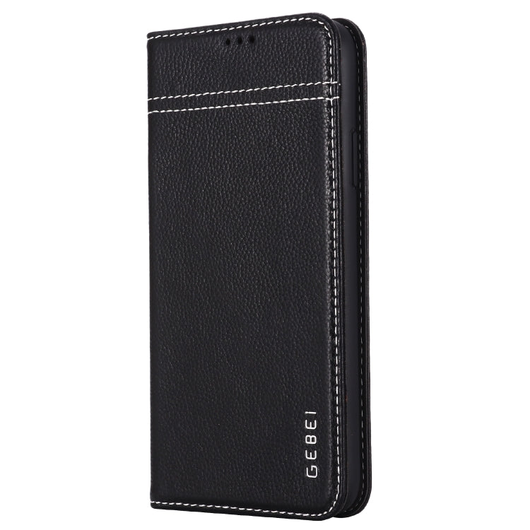 GEBEI Top-grain Leather Horizontal Flip Protective Case with Holder & Card Slots, For iPhone 11, For iPhone 11 Pro, For iPhone 11 Pro Max, For iPhone XS / X, For iPhone XR - HoMEdemic™ 