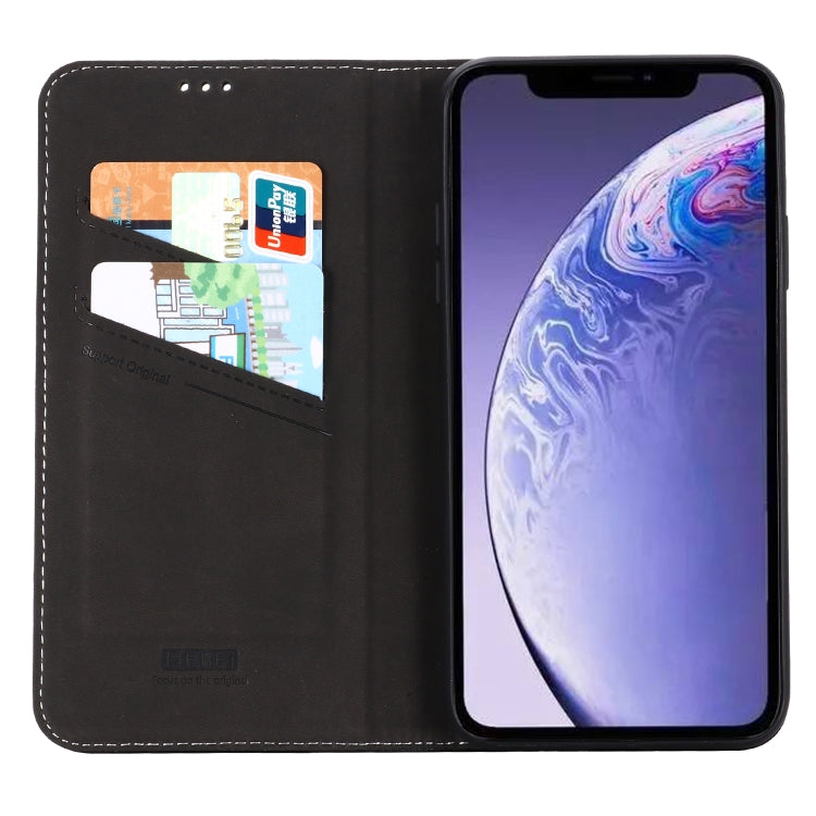 GEBEI Top-grain Leather Horizontal Flip Protective Case with Holder & Card Slots, For iPhone 11, For iPhone 11 Pro, For iPhone 11 Pro Max, For iPhone XS / X, For iPhone XR - HoMEdemic™ 