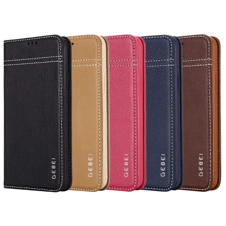 GEBEI Top-grain Leather Horizontal Flip Protective Case with Holder & Card Slots, For iPhone 11, For iPhone 11 Pro, For iPhone 11 Pro Max, For iPhone XS / X, For iPhone XR - HoMEdemic™ 
