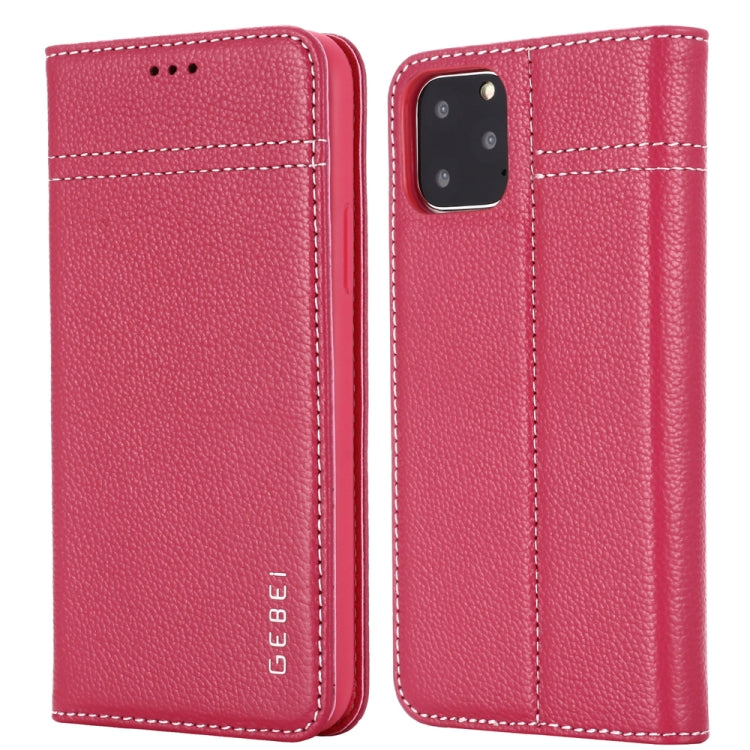 GEBEI Top-grain Leather Horizontal Flip Protective Case with Holder & Card Slots, For iPhone 11, For iPhone 11 Pro, For iPhone 11 Pro Max, For iPhone XS / X, For iPhone XR - HoMEdemic™ 