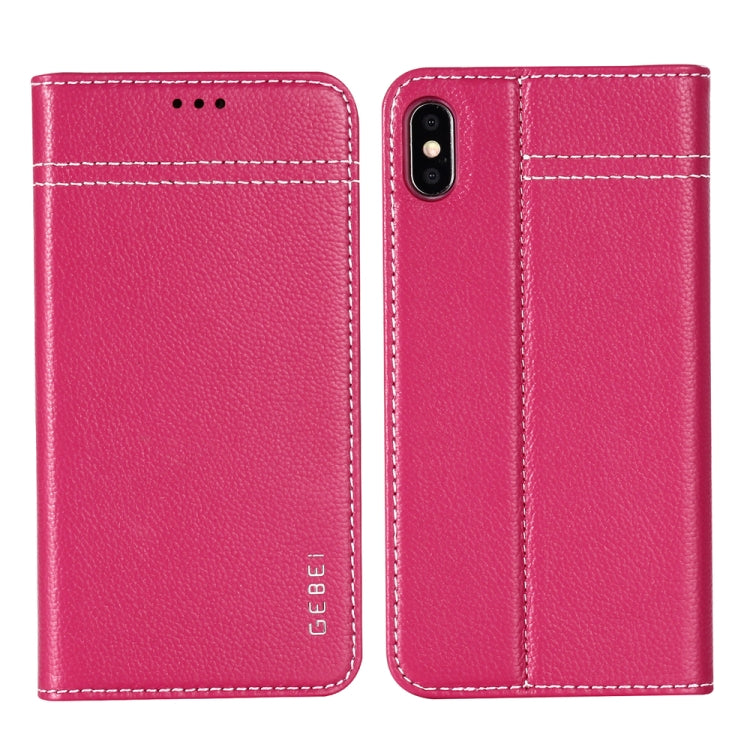 GEBEI Top-grain Leather Horizontal Flip Protective Case with Holder & Card Slots, For iPhone 11, For iPhone 11 Pro, For iPhone 11 Pro Max, For iPhone XS / X, For iPhone XR - HoMEdemic™ 