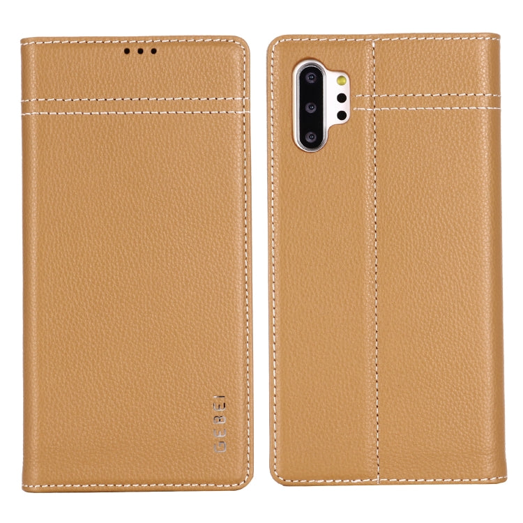 GEBEI Top-grain Leather Horizontal Flip Protective Case with Holder & Card Slots, For iPhone XS Max, For Galaxy Note 10, For Galaxy Note 10+ - HoMEdemic™ 