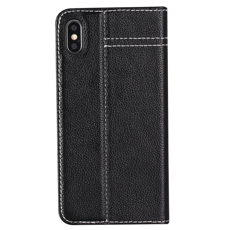 GEBEI Top-grain Leather Horizontal Flip Protective Case with Holder & Card Slots, For iPhone XS Max - HoMEdemic™ 