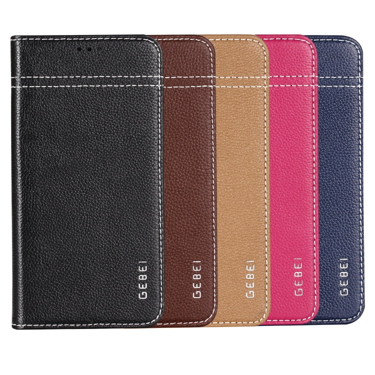 GEBEI Top-grain Leather Horizontal Flip Protective Case with Holder & Card Slots, For iPhone XS Max - HoMEdemic™ 