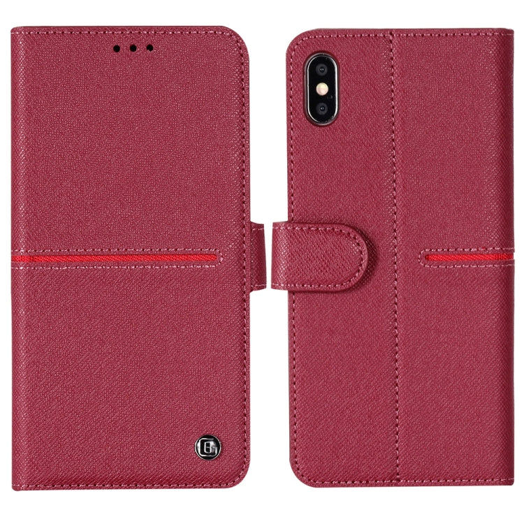 GEBEI Top-grain Leather Horizontal Flip Protective Case with Holder & Card Slots & Wallet & Photo Frame, For iPhone 11, For iPhone 11 Pro, For iPhone 11 Pro Max, For iPhone XS / X, For iPhone XR, For iPhone XS Max - HoMEdemic™ 