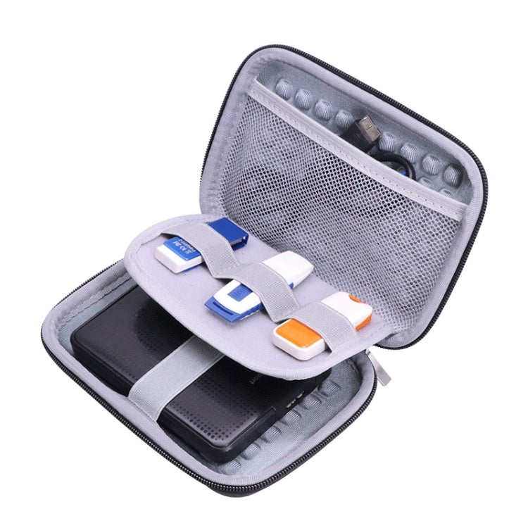 GH1716 2.5 inch EVA Hard Shell Mobile Hard Disk Storage Box Power Supply Bag(Black) - HoMEdemic™ 