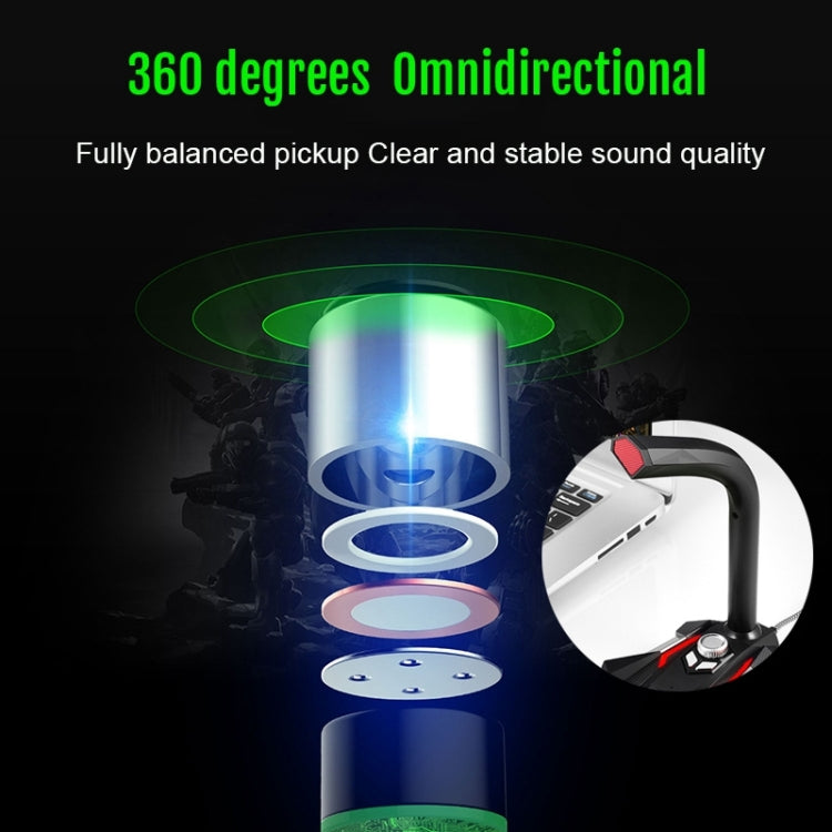 GK Desktop 3.5mm Wired Dual Mic Condenser Microphone, Compatible with PC / Mac for Live Broadcast, Show, KTV, etc., GK  3.5mm Port/White, GK  3.5mm Port/Red - HoMEdemic™ 