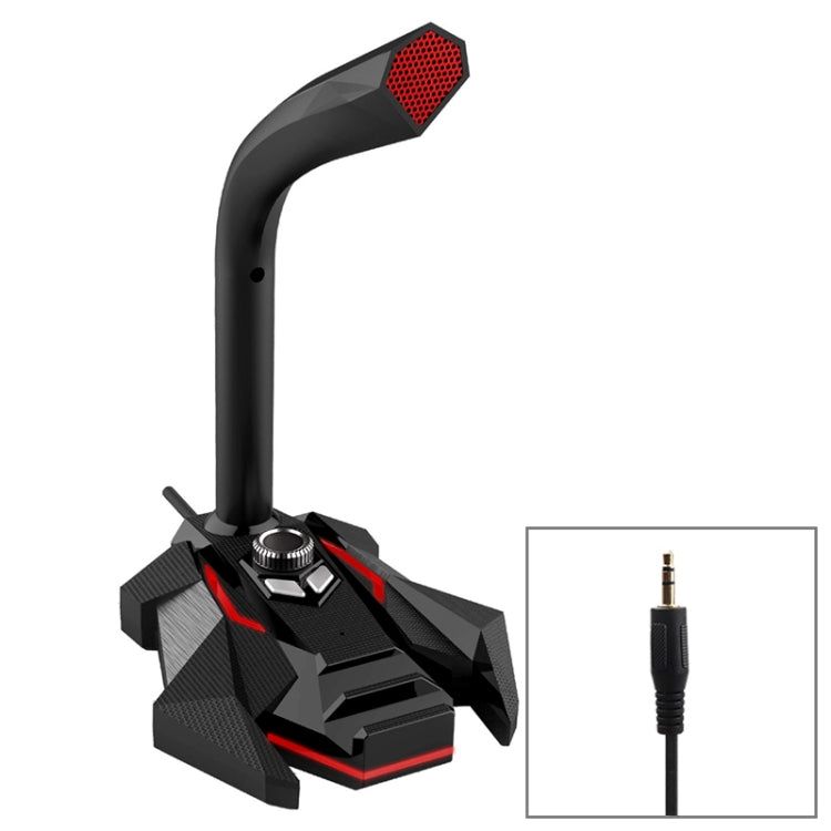 GK Desktop 3.5mm Wired Dual Mic Condenser Microphone, Compatible with PC / Mac for Live Broadcast, Show, KTV, etc., GK  3.5mm Port/White, GK  3.5mm Port/Red - HoMEdemic™ 