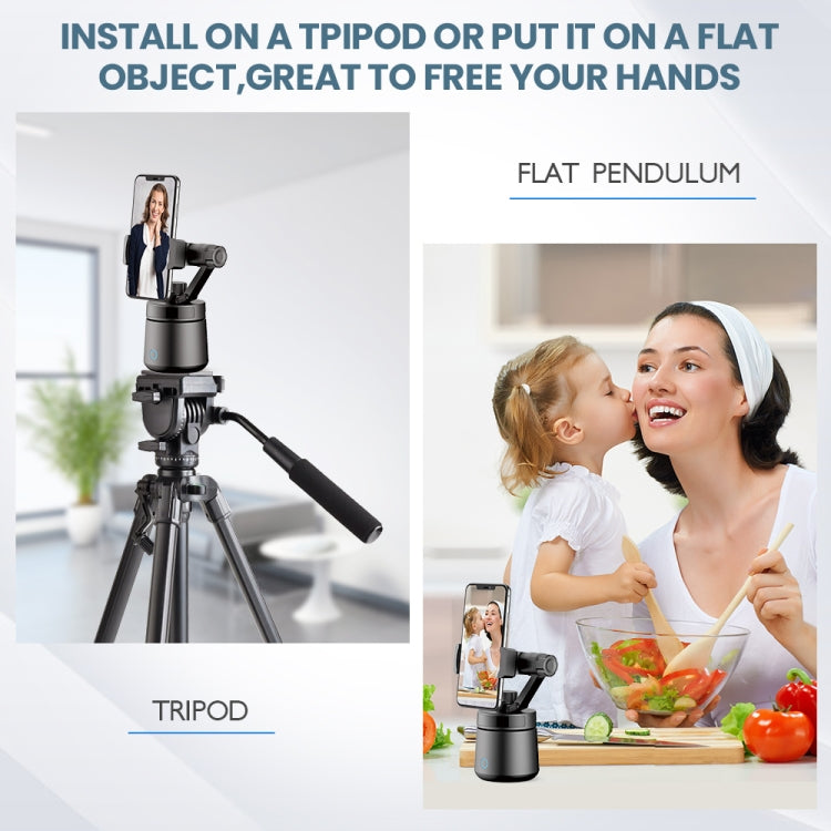 GK01 360 Degree Rotation Intelligent Tracking Pan Tilt Following Shot Tripod Head Holder - HoMEdemic™ 