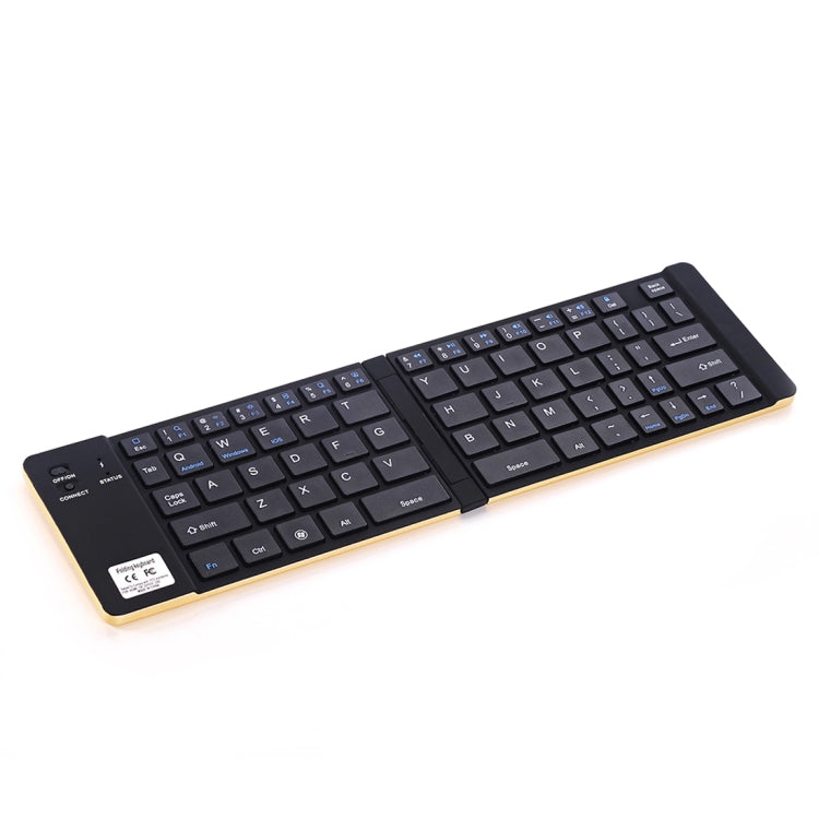 GK228 Ultra-thin Foldable Bluetooth V3.0 Keyboard, Built-in Holder, Support Android / iOS / Windows System (Black) - HoMEdemic™ 