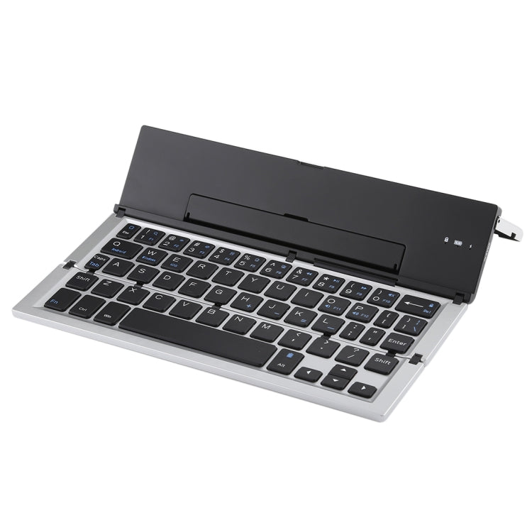 GK608 Ultra-thin Foldable Bluetooth V3.0 Keyboard, Built-in Holder, Support Android / iOS / Windows System (Grey) - HoMEdemic™ 
