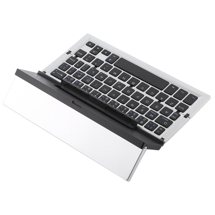 GK608 Ultra-thin Foldable Bluetooth V3.0 Keyboard, Built-in Holder, Support Android / iOS / Windows System (Grey) - HoMEdemic™ 