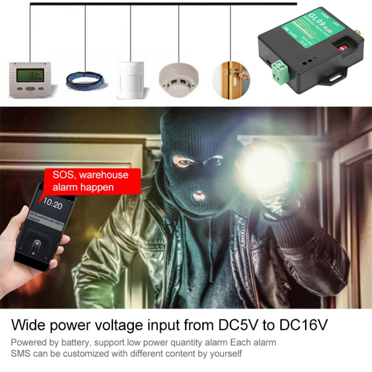 GL09 PLUS Low Standby Power Consumption 8-channel Monitoring GSM Alarm Module, GL09 PLUS - HoMEdemic™ 
