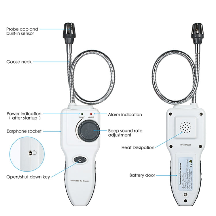 GM8800B Portable Combustible Gas Detector, GM8800B - HoMEdemic™ 