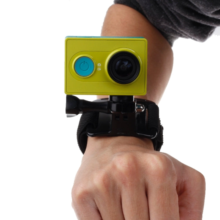 GP110 Arm Belt / Wrist Strap + Connecter Mount for GoPro, Insta360, DJI and Other Action Cameras(Black) - HoMEdemic™ 