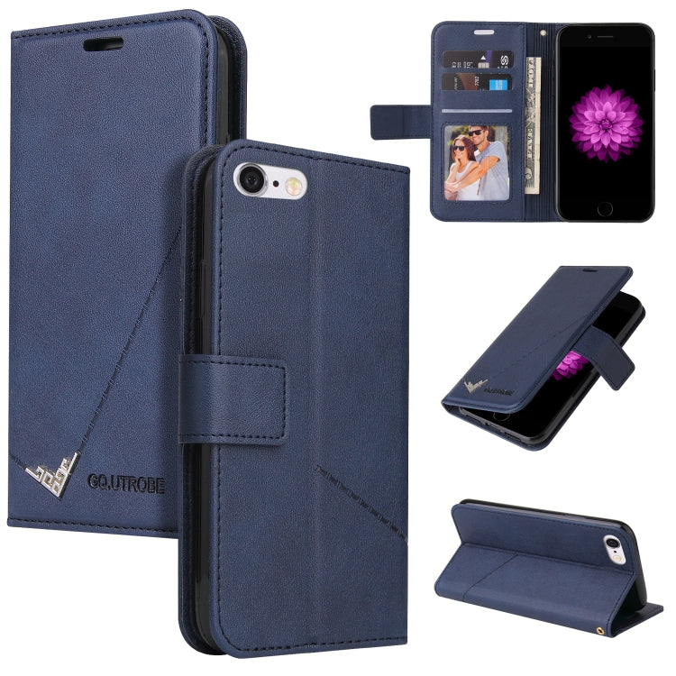 GQUTROBE Right Angle Leather Phone Case For iPhone 6 / 6S(Blue) - HoMEdemic™ 