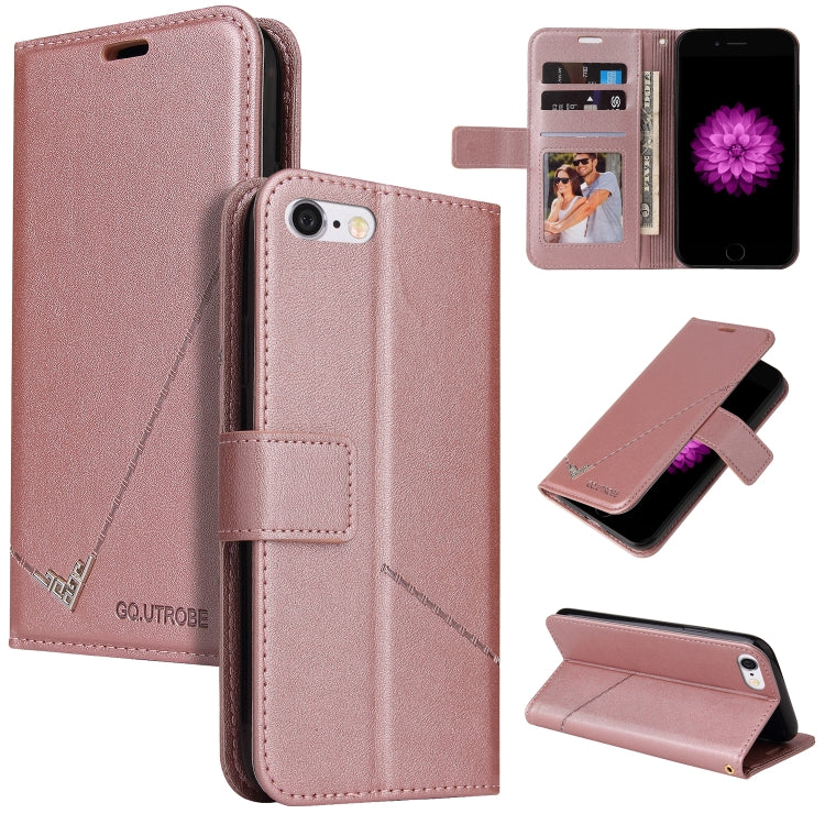 GQUTROBE Right Angle Leather Phone Case For iPhone 6 / 6S(Rose Gold) - HoMEdemic™ 