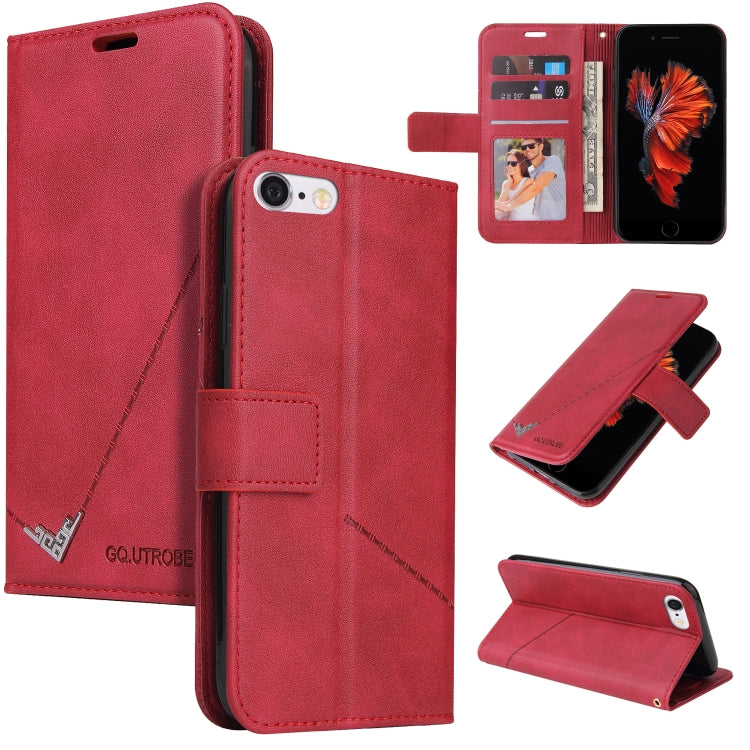 GQUTROBE Right Angle Leather Phone Case For iPhone 6 Plus / 6s Plus(Red) - HoMEdemic™ 