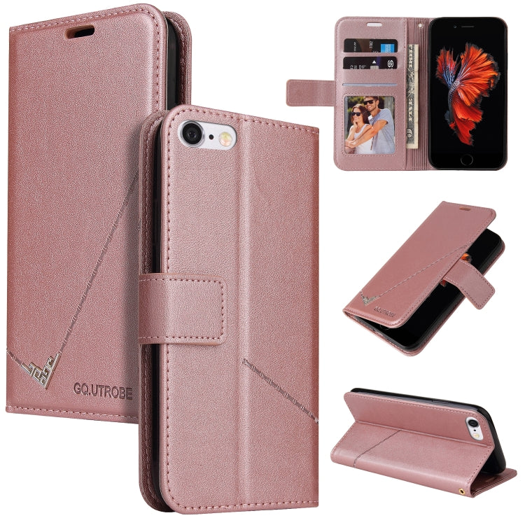 GQUTROBE Right Angle Leather Phone Case For iPhone 6 Plus / 6s Plus(Rose Gold) - HoMEdemic™ 