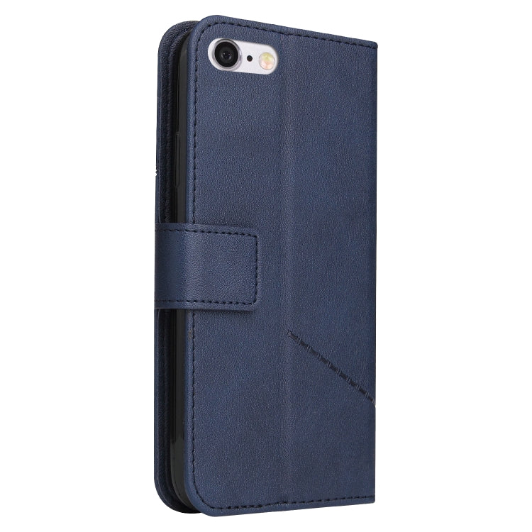 GQUTROBE Right Angle Leather Phone Case For iPhone 7 / 8 / SE 2020 / SE 2022(Blue) - HoMEdemic™ 