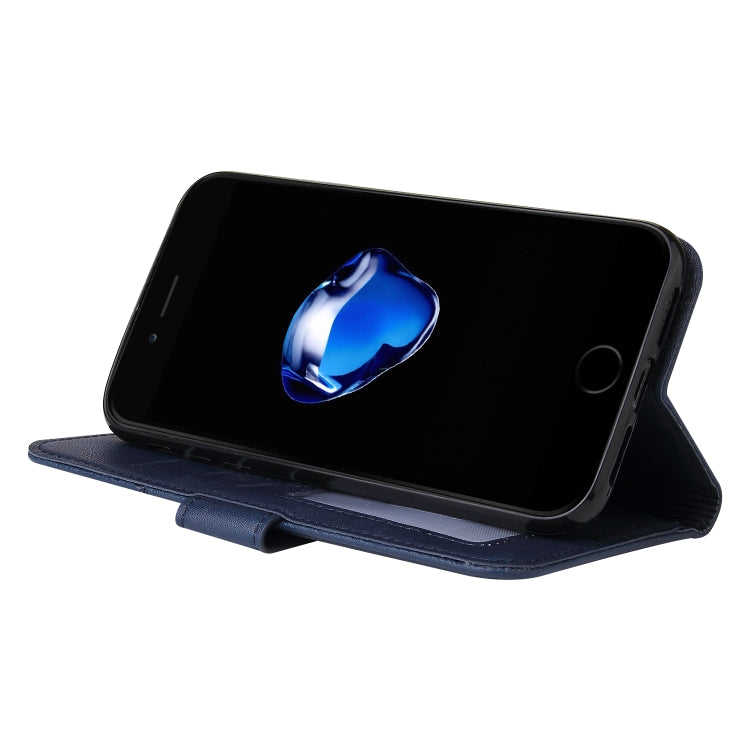 GQUTROBE Right Angle Leather Phone Case For iPhone 7 / 8 / SE 2020 / SE 2022(Blue) - HoMEdemic™ 