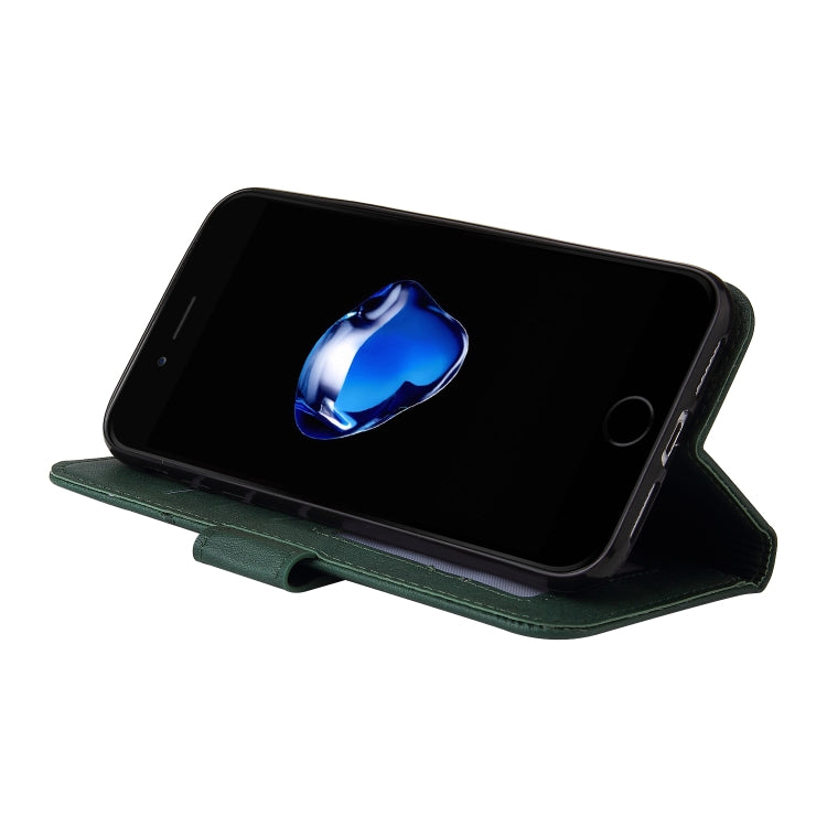 GQUTROBE Right Angle Leather Phone Case For iPhone 7 / 8 / SE 2020 / SE 2022(Green) - HoMEdemic™ 