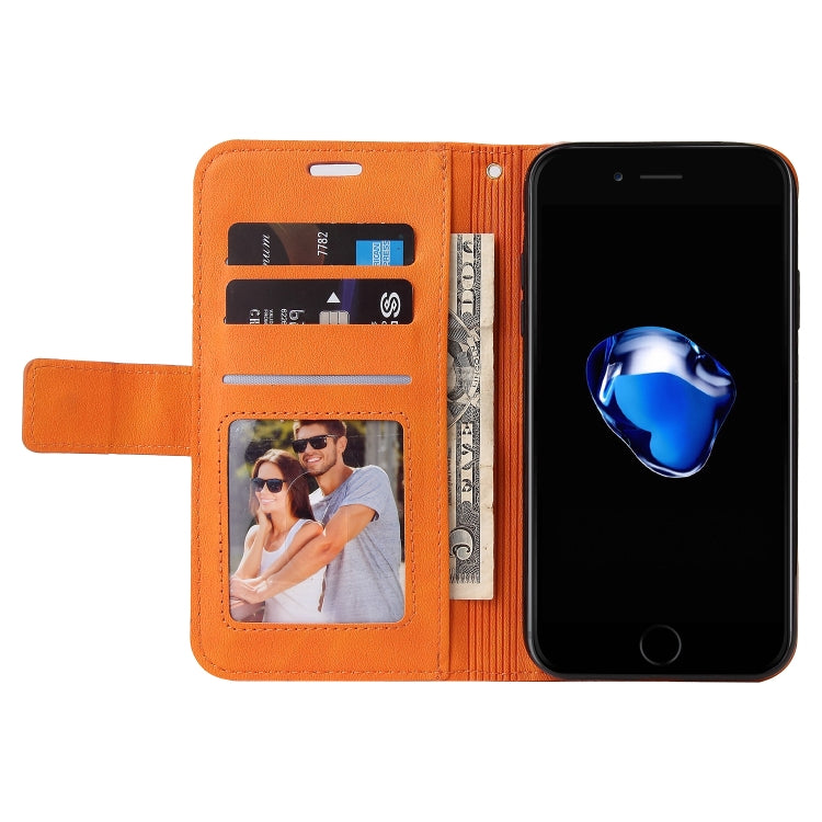 GQUTROBE Right Angle Leather Phone Case For iPhone 7 / 8 / SE 2020 / SE 2022(Orange) - HoMEdemic™ 