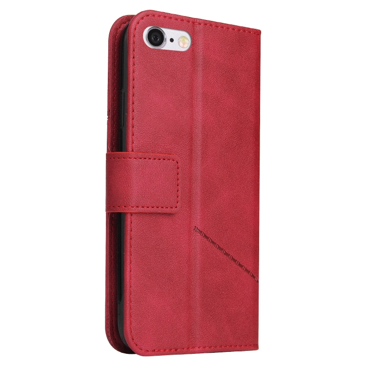 GQUTROBE Right Angle Leather Phone Case For iPhone 7 / 8 / SE 2020 / SE 2022(Red) - HoMEdemic™ 