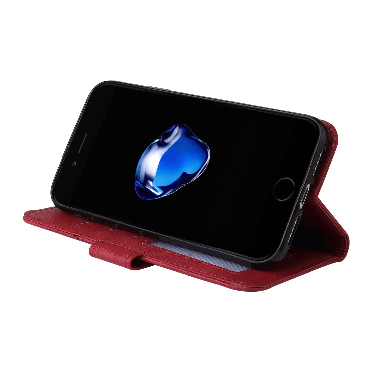 GQUTROBE Right Angle Leather Phone Case For iPhone 7 / 8 / SE 2020 / SE 2022(Red) - HoMEdemic™ 