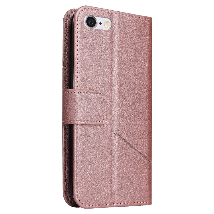 GQUTROBE Right Angle Leather Phone Case For iPhone 7 / 8 / SE 2020 / SE 2022(Rose Gold) - HoMEdemic™ 