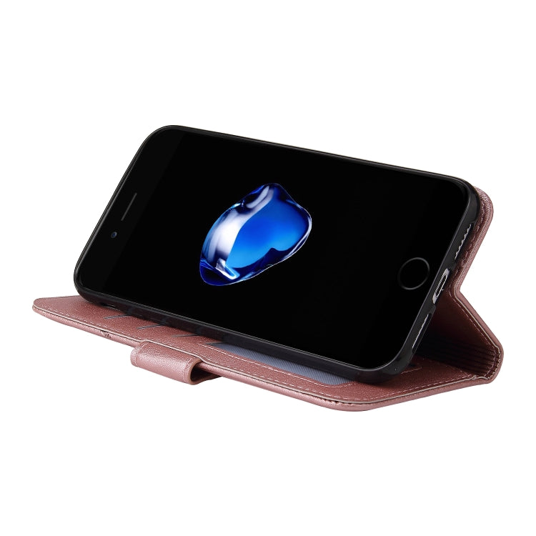 GQUTROBE Right Angle Leather Phone Case For iPhone 7 / 8 / SE 2020 / SE 2022(Rose Gold) - HoMEdemic™ 