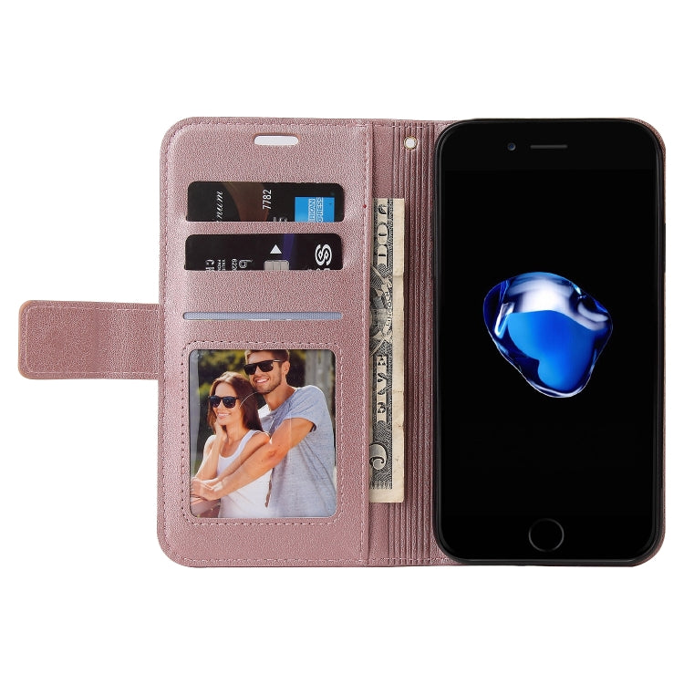 GQUTROBE Right Angle Leather Phone Case For iPhone 7 / 8 / SE 2020 / SE 2022(Rose Gold) - HoMEdemic™ 