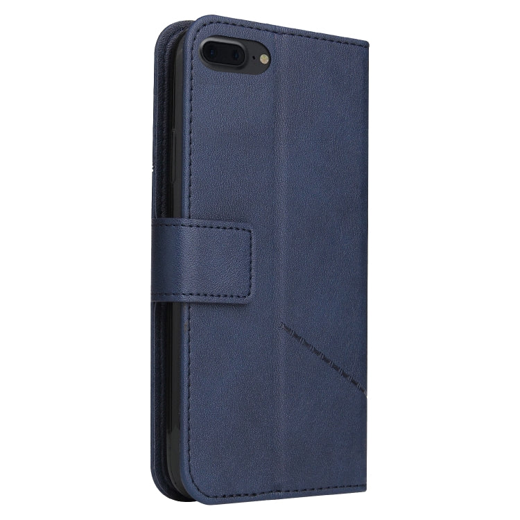 GQUTROBE Right Angle Leather Phone Case For iPhone 7 Plus / 8 Plus(Blue) - HoMEdemic™ 