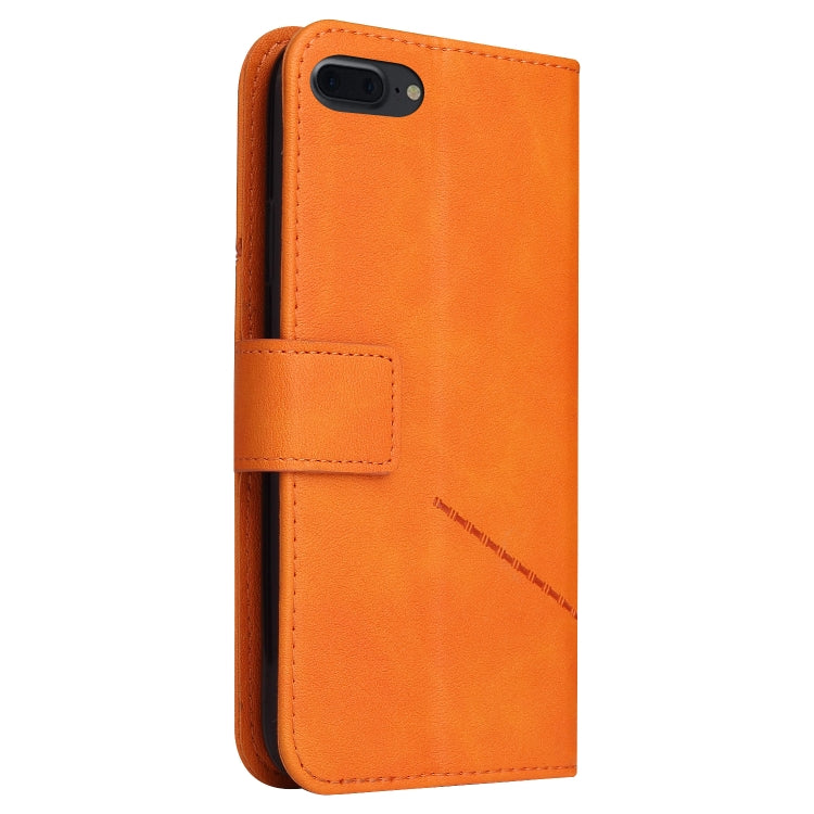 GQUTROBE Right Angle Leather Phone Case For iPhone 7 Plus / 8 Plus(Orange) - HoMEdemic™ 