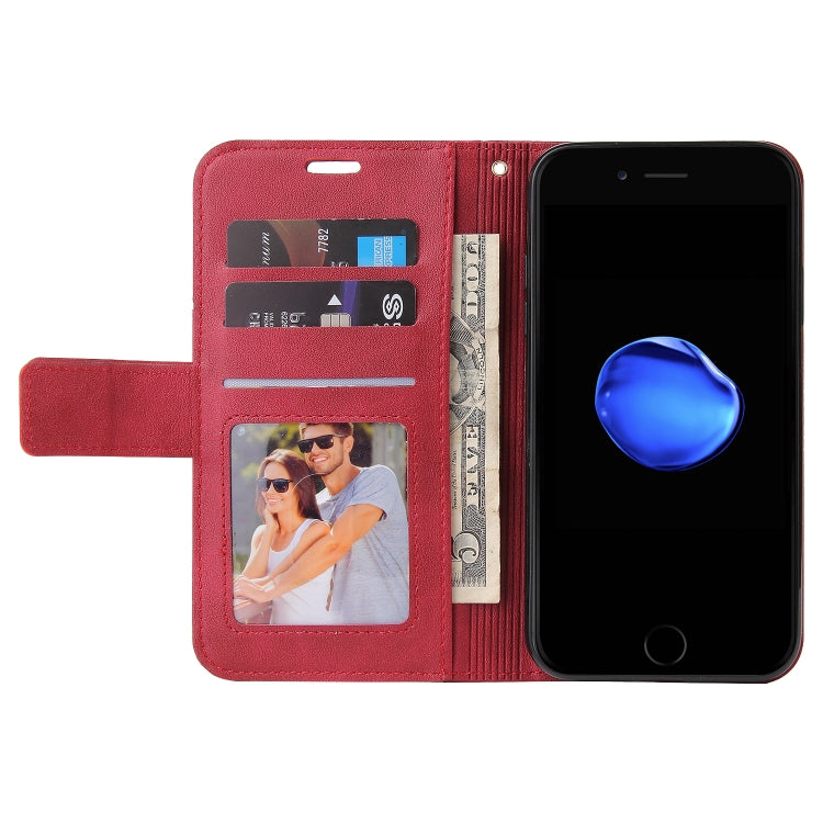 GQUTROBE Right Angle Leather Phone Case For iPhone 7 Plus / 8 Plus(Red) - HoMEdemic™ 